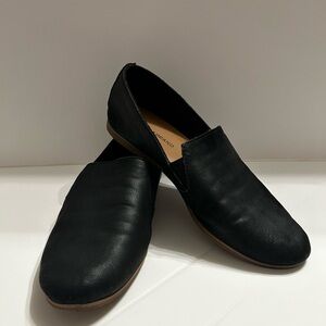 Lucky Brand black suede loafers